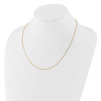 14K .7mm Box 1in+1in Adjustable Chain