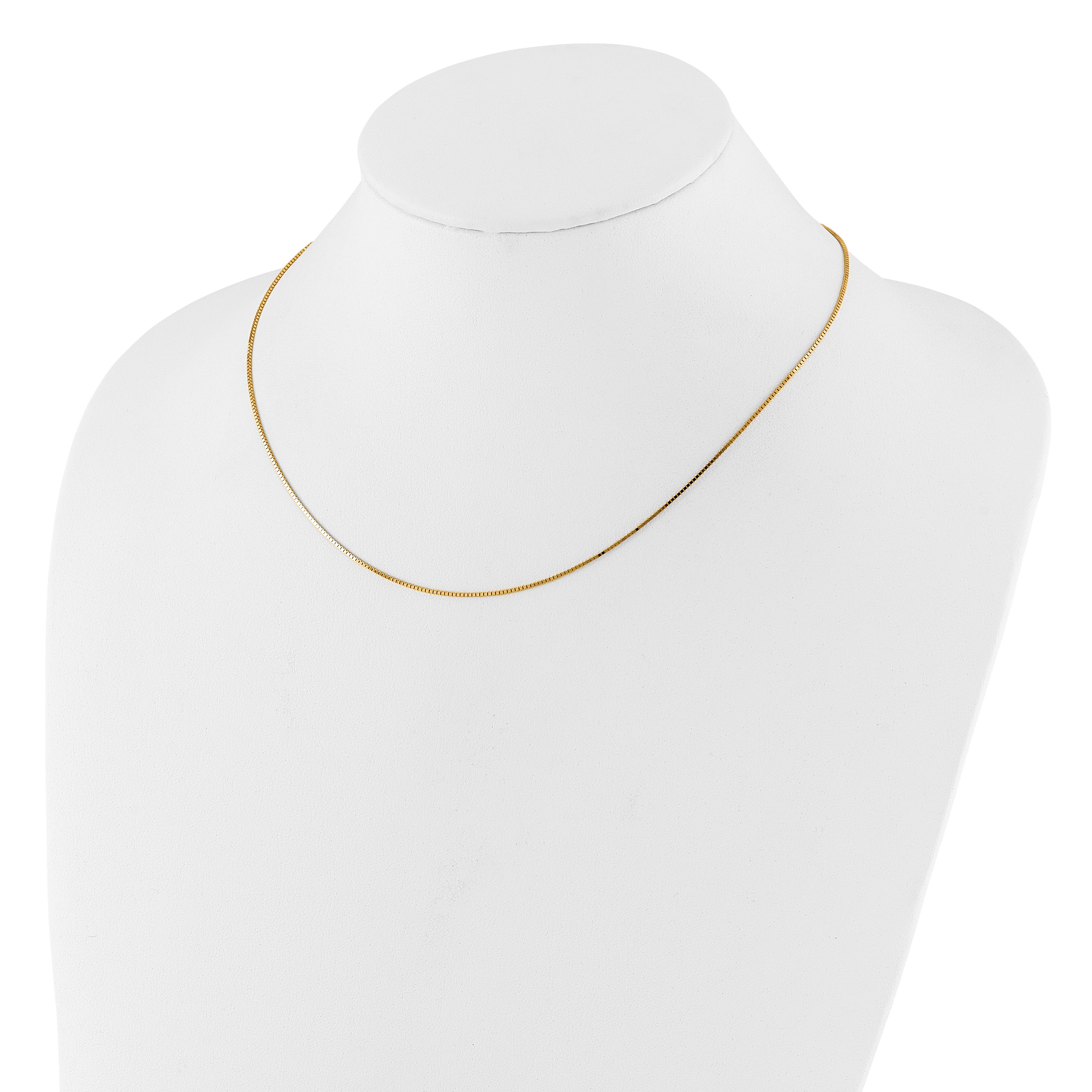 14K .95mm Box 2in+2in Adjustable Chain