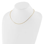 14K .95mm Box 2in+2in Adjustable Chain