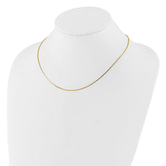 14K .95mm Box 2in+2in Adjustable Chain
