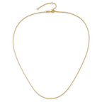 14K .95mm Box 2in+2in Adjustable Chain