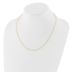 14k 1.2mm Flat Cable 1in+1in Adjustable Chain