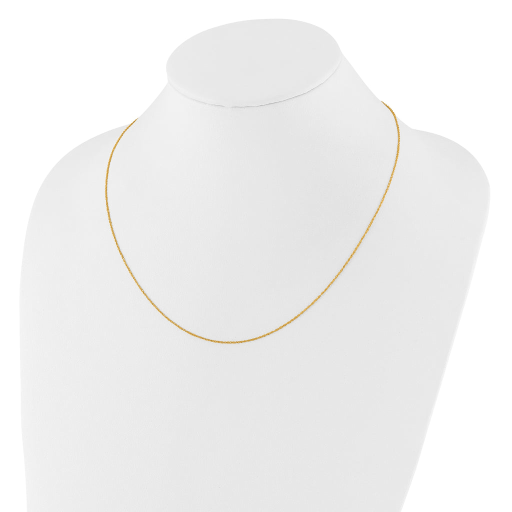 14K Adjustable .95mm Sparkle Singapore Chain