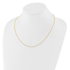 14K Adjustable .95mm Sparkle Singapore Chain