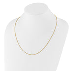 14K Adjustable 1.35mm  Round Box Chain