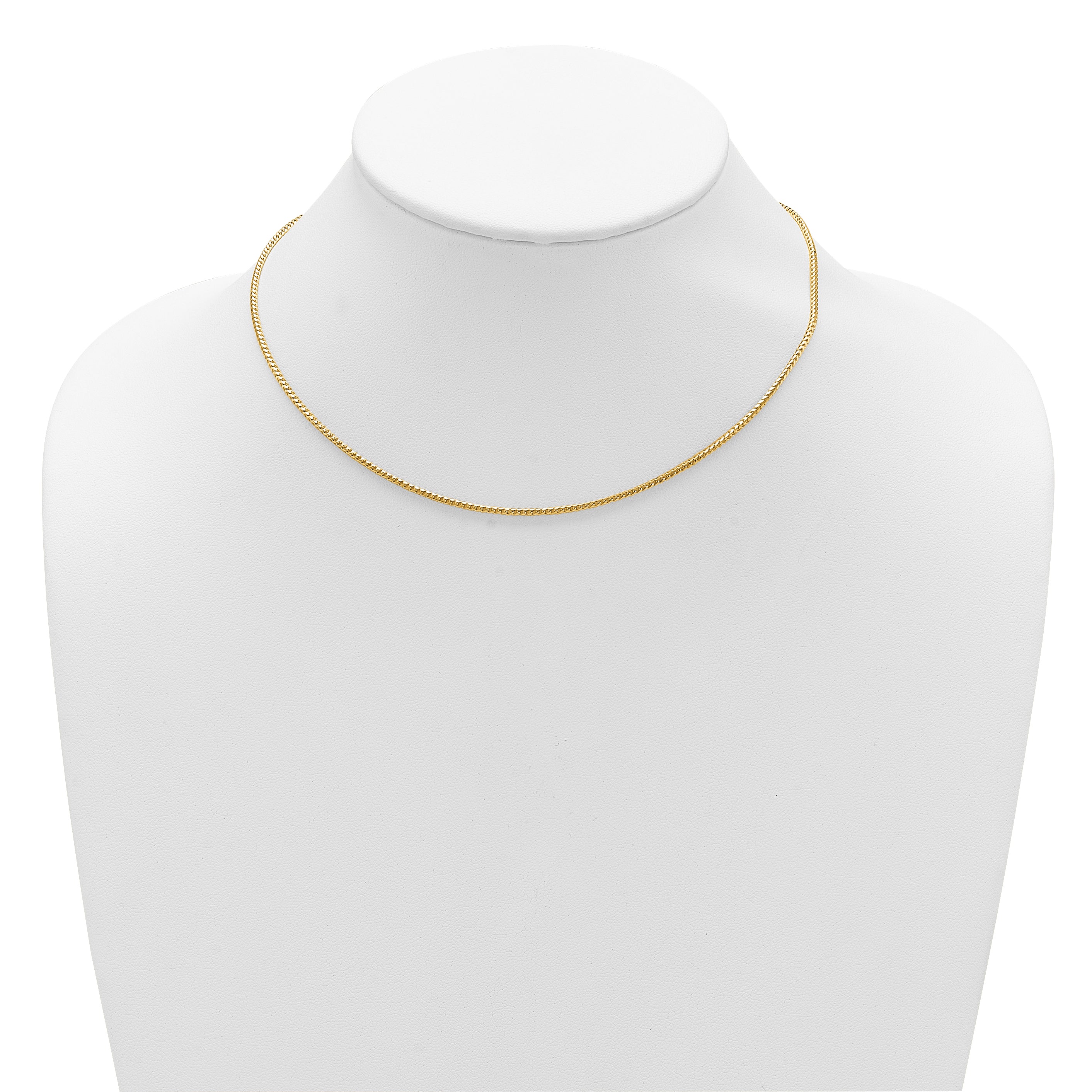 14K 1.5mmmm Franco 1in+1in Adjustable Chain