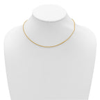 14K 1.5mmmm Franco 1in+1in Adjustable Chain