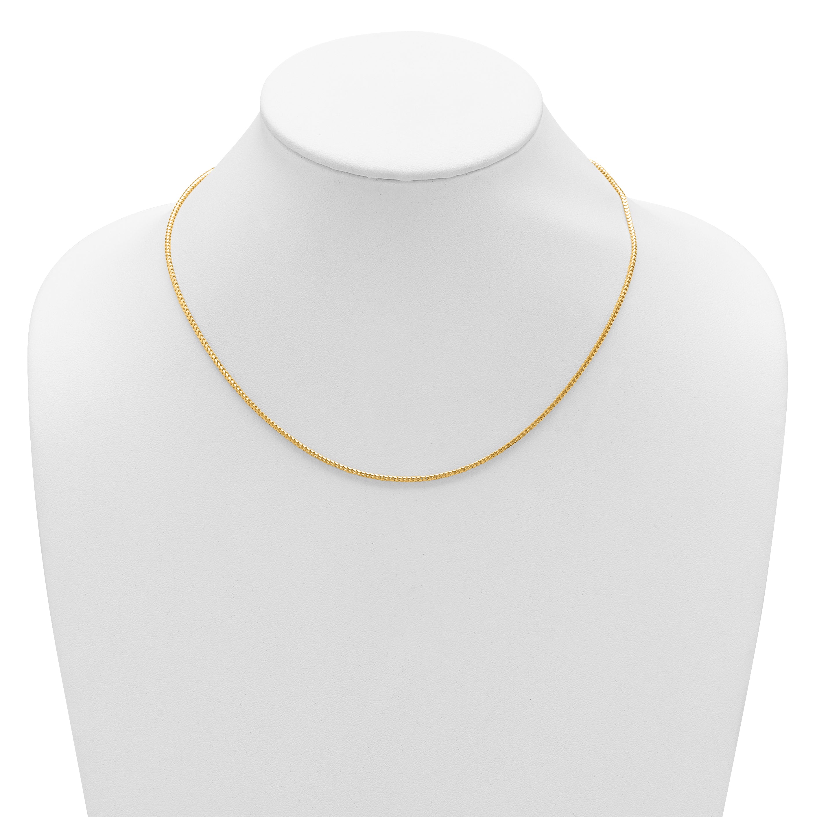 14K 1.5mmmm Franco 1in+1in Adjustable Chain