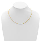 14K 1.5mmmm Franco 1in+1in Adjustable Chain