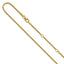 14K 1.5mmmm Franco 1in+1in Adjustable Chain