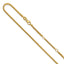14K 2.1mm D/C Open Franco 1in+1in Adjustable Chain