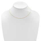 14K .65mm D/C Spiga 1in+1in Adjustable Chain
