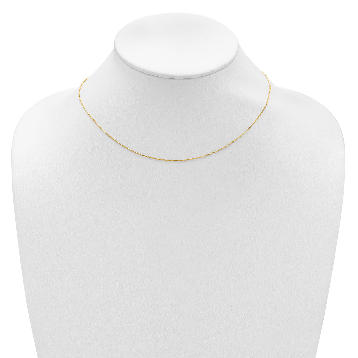 14K .65mm D/C Spiga 1in+1in Adjustable Chain