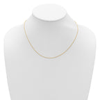 14K .65mm D/C Spiga 1in+1in Adjustable Chain