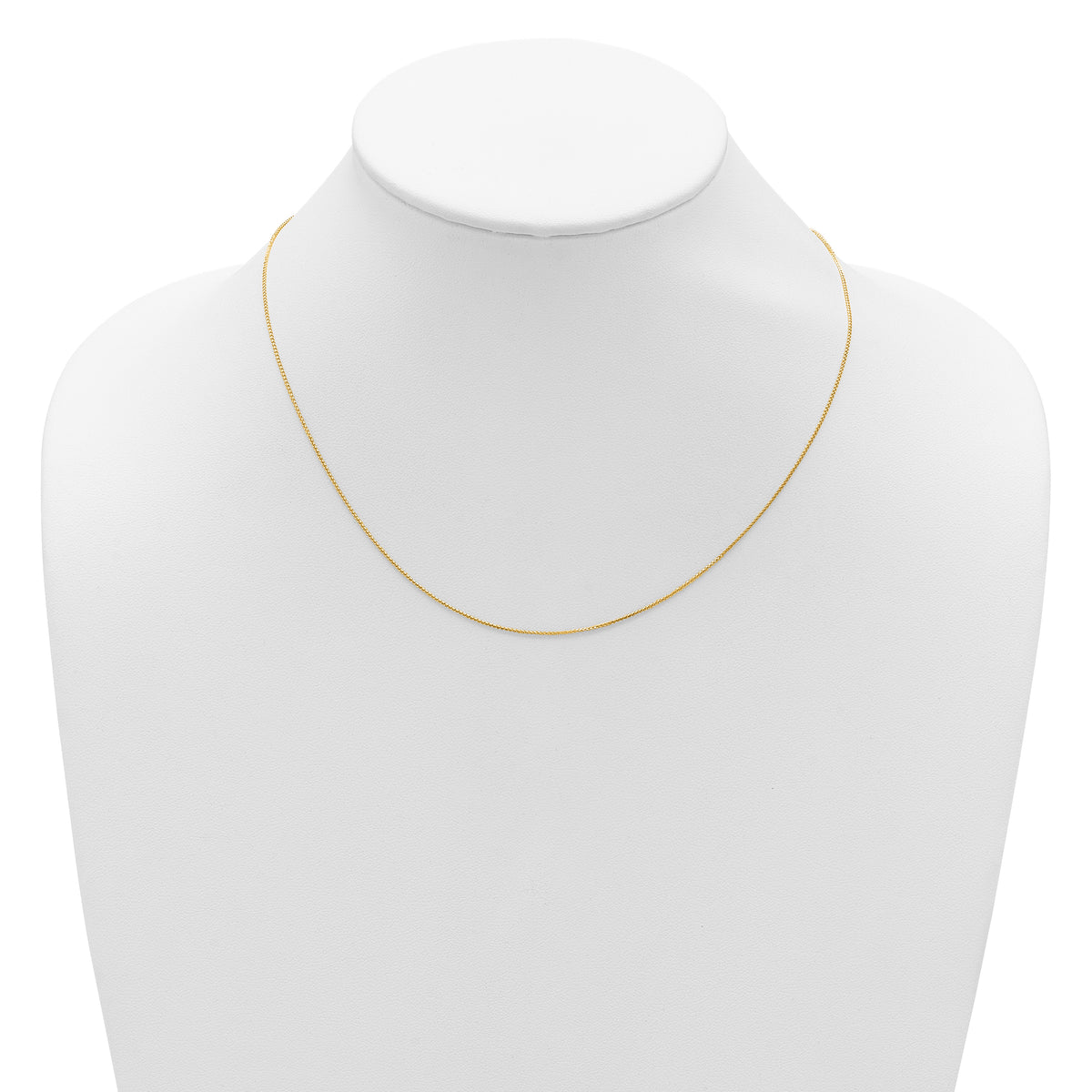 14K .65mm D/C Spiga 1in+1in Adjustable Chain