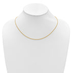 14K 1.65mm Spiga 1in+1in Adjustable Chain