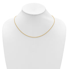 14K 1.65mm Spiga 1in+1in Adjustable Chain