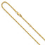 14K 1.65mm Spiga 1in+1in Adjustable Chain