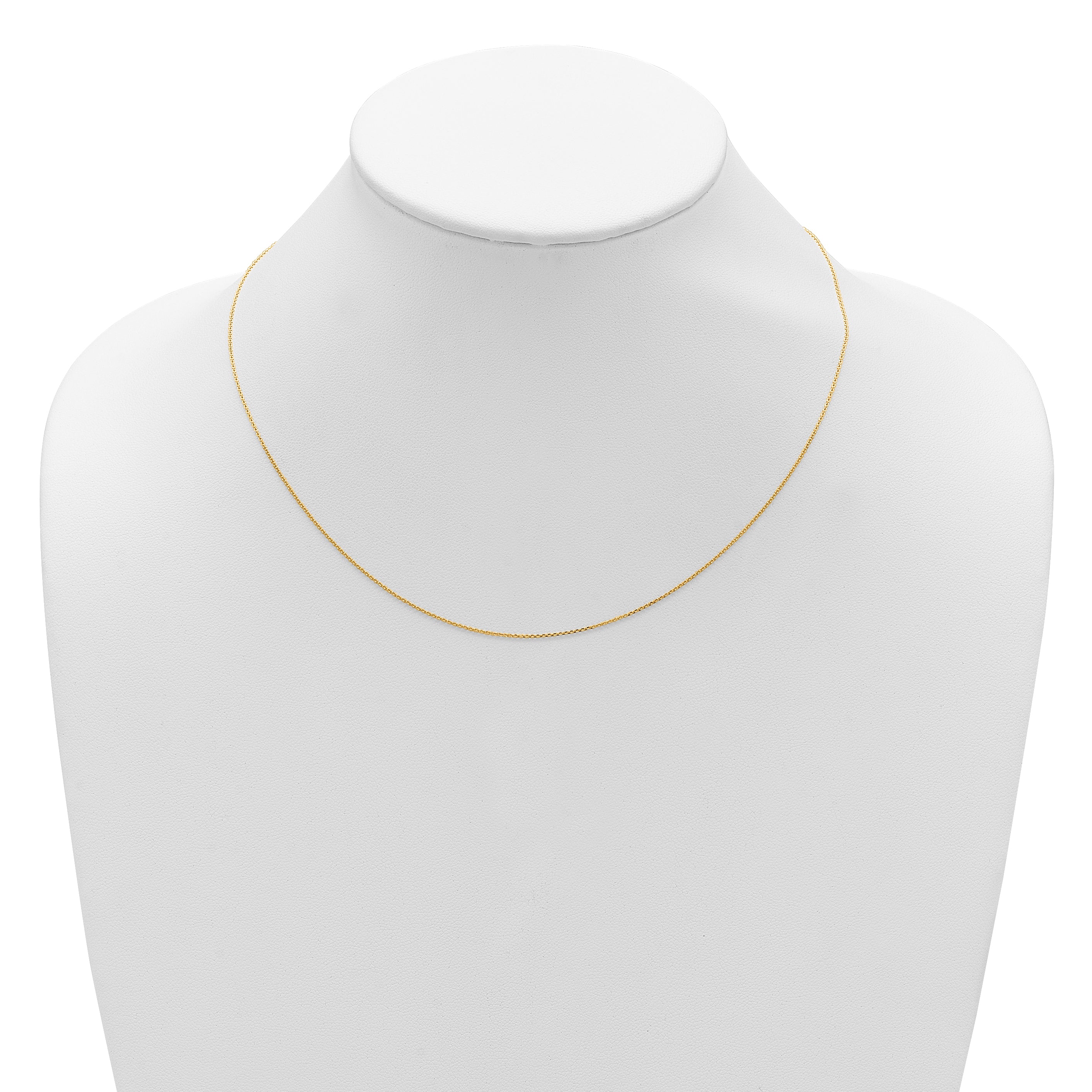 14k .85mm D/C Square Cable 1in+1in Adjustable Chain