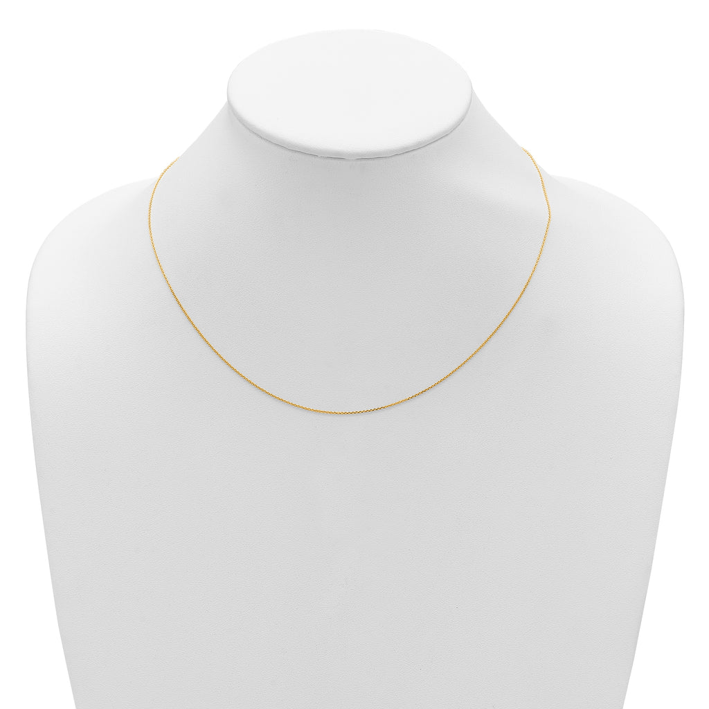14k .85mm D/C Square Cable 1in+1in Adjustable Chain