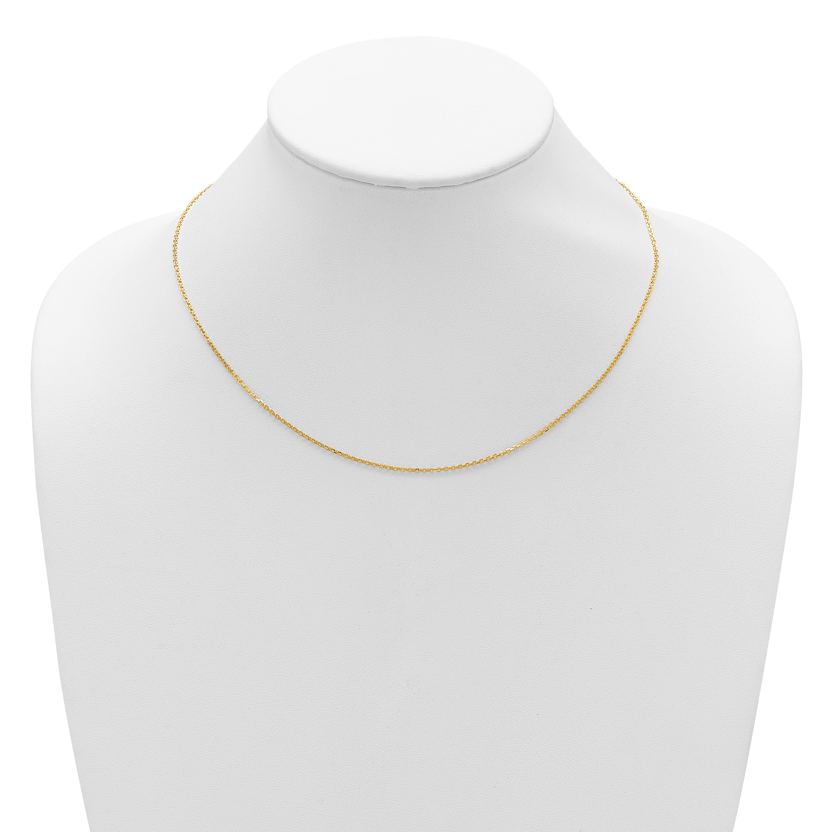 14k 1.4mm D/C Square Cable 1in+1in Adjustable Chain