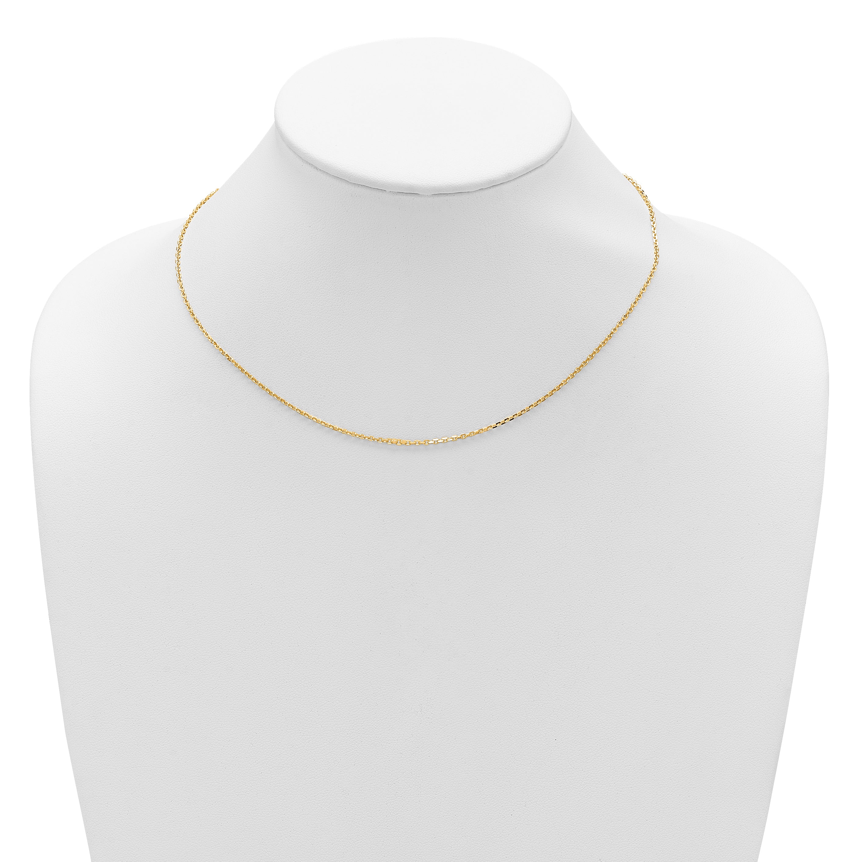 14k 1.5mm D/C Square Cable 1in+1in Adjustable Chain