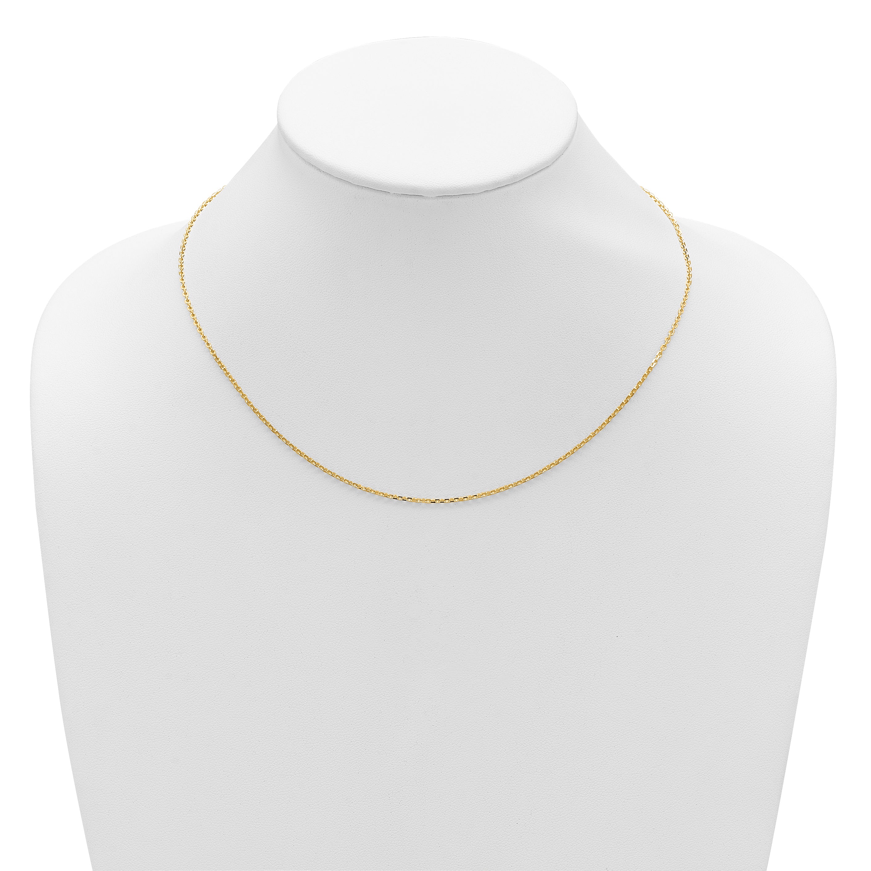 14k 1.5mm D/C Square Cable 1in+1in Adjustable Chain