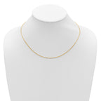 14k 1.5mm D/C Square Cable 1in+1in Adjustable Chain