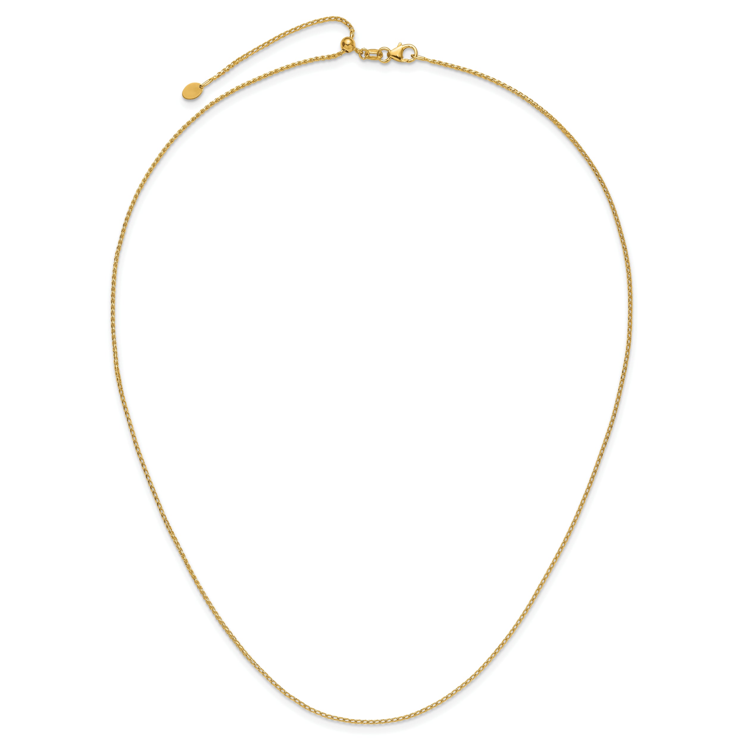 14K Adjustable 1.15mm D/C Open Franco Chain