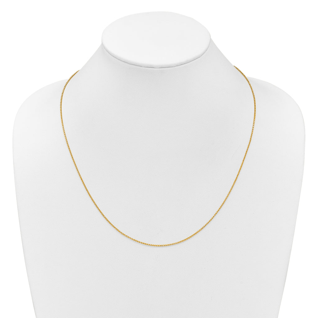 14K Adjustable 1.15mm D/C Open Franco Chain