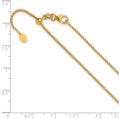 14K Adjustable 1.15mm D/C Open Franco Chain