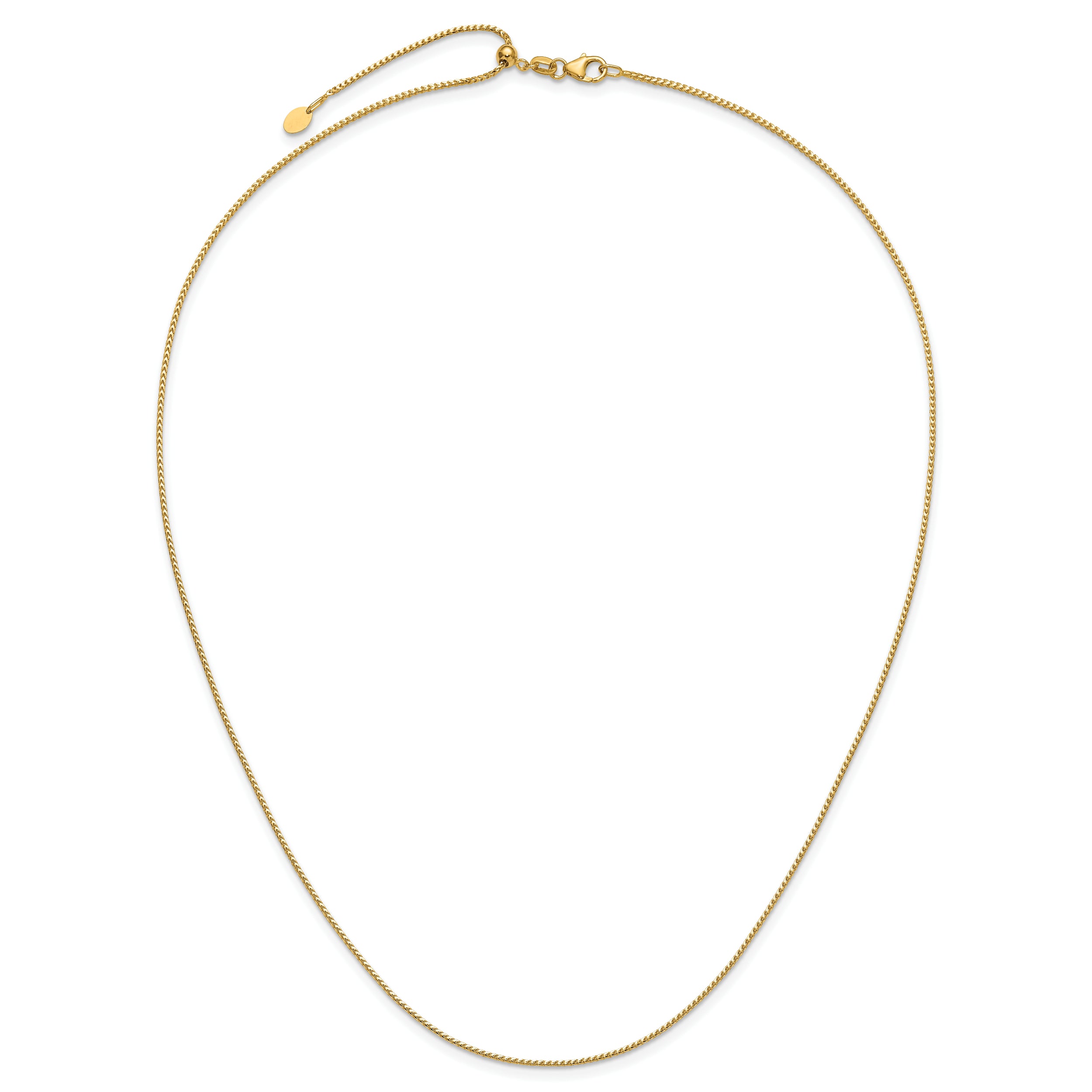 14K Adjustable 1.1mm Franco Chain