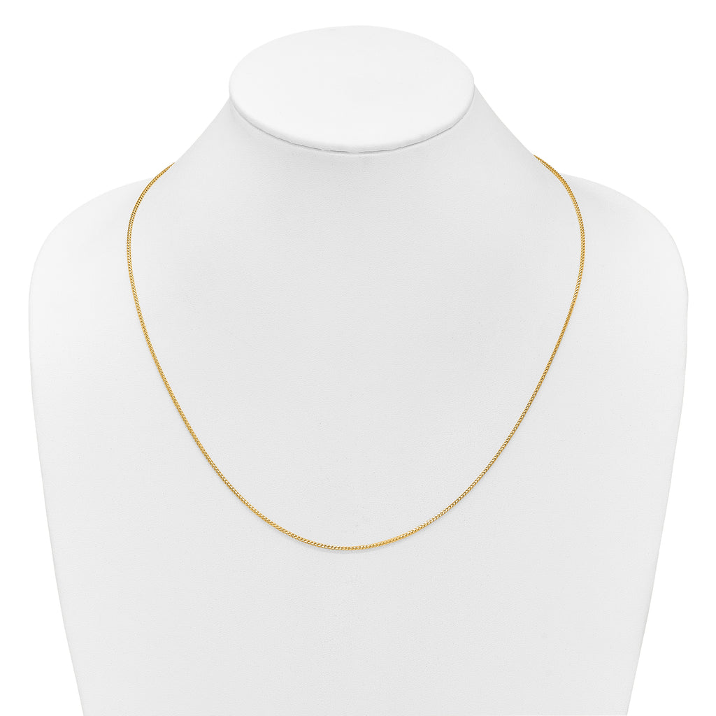 14K Adjustable 1.25mm Franco Chain