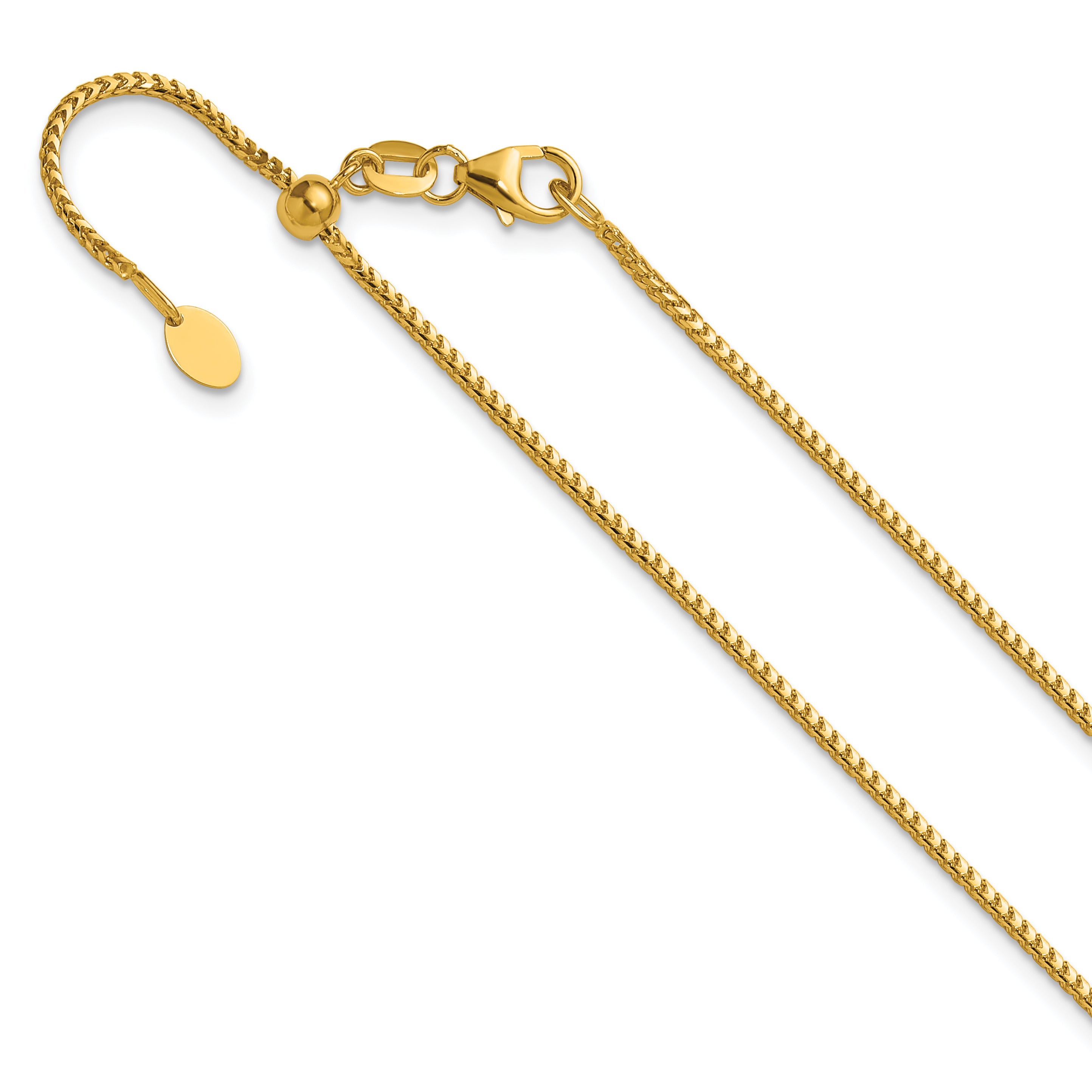 14K Adjustable 1.25mm Franco Chain Main image