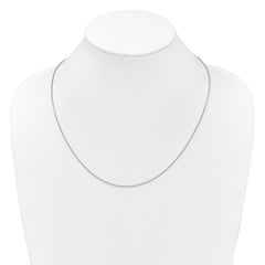 14K White Gold Adjustable 1.25mm Franco Chain