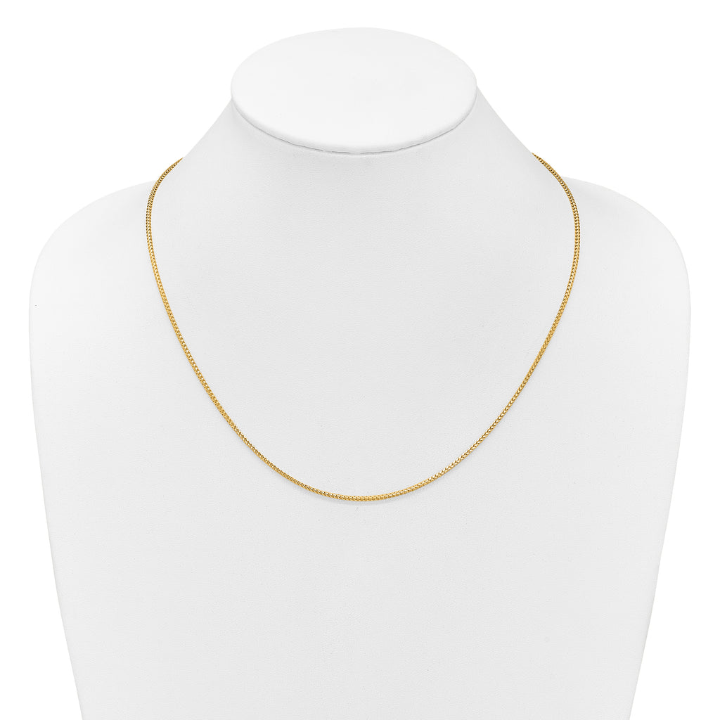 14K Adjustable 1.5mm Franco Chain