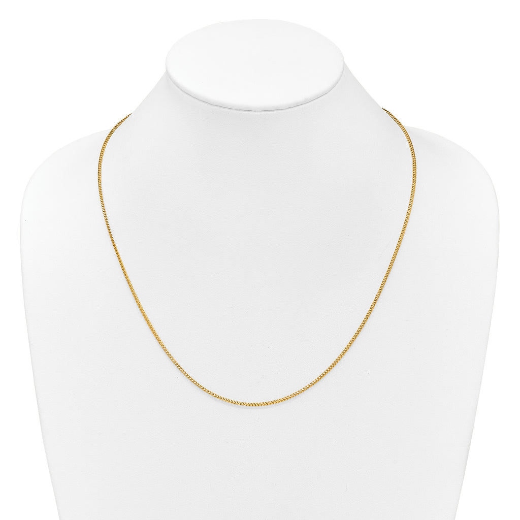 14K Adjustable 1.5mm Franco Chain