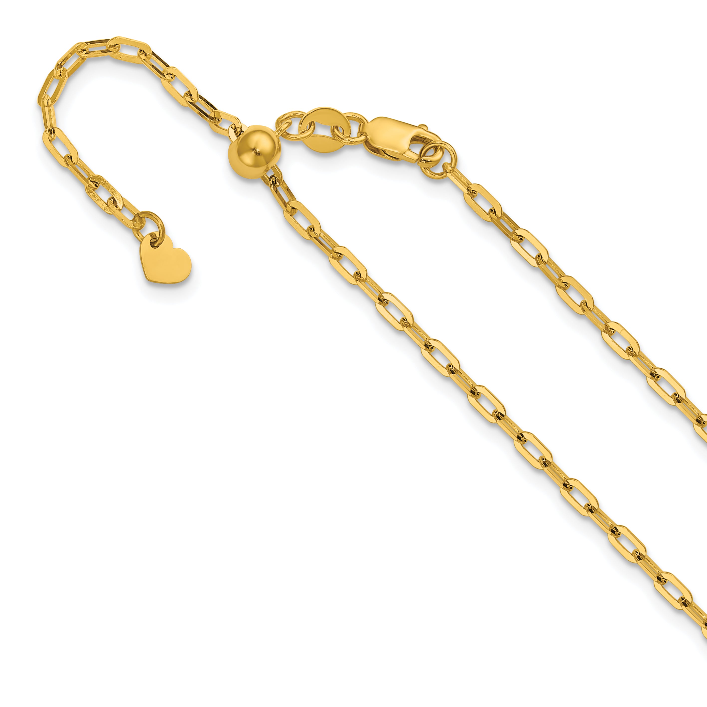 14K Adjustable 2mm Flat Cable Chain Main image