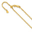 14K Adjustable 2mm Flat Cable Chain