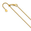 14K Adjustable 1.4mm Round Cable Chain