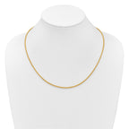 14K Adjustable 2.5mm Semi-solid Spiga Chain