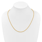 14K Adjustable 2.5mm Semi-solid Spiga Chain