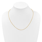 14 Karat Adjustable 1.65mm Semi-Solid D/C Cable Chain - View 4