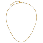 14K Adjustable 1.65mm Semi-Solid D/C Cable Chain