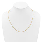 14 Karat Adjustable 1.65mm Semi-Solid D/C Cable Chain - View 6