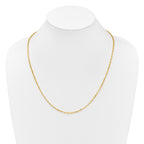 14K Adjustable 2.75mm Semi-Solid D/C Cable Chain