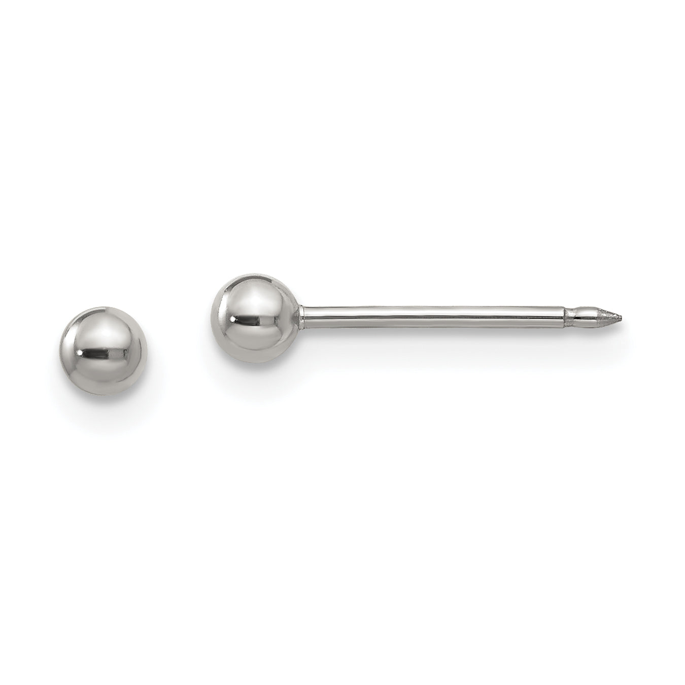 Inverness Stainless Steel Polished 3mm Ball Post Earrings Main image