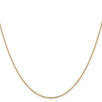 14K 1.1mm Flat Cable Chain