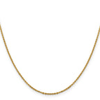 14K 1.7mm Flat Cable Chain