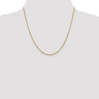 14K 1.7mm Flat Cable Chain